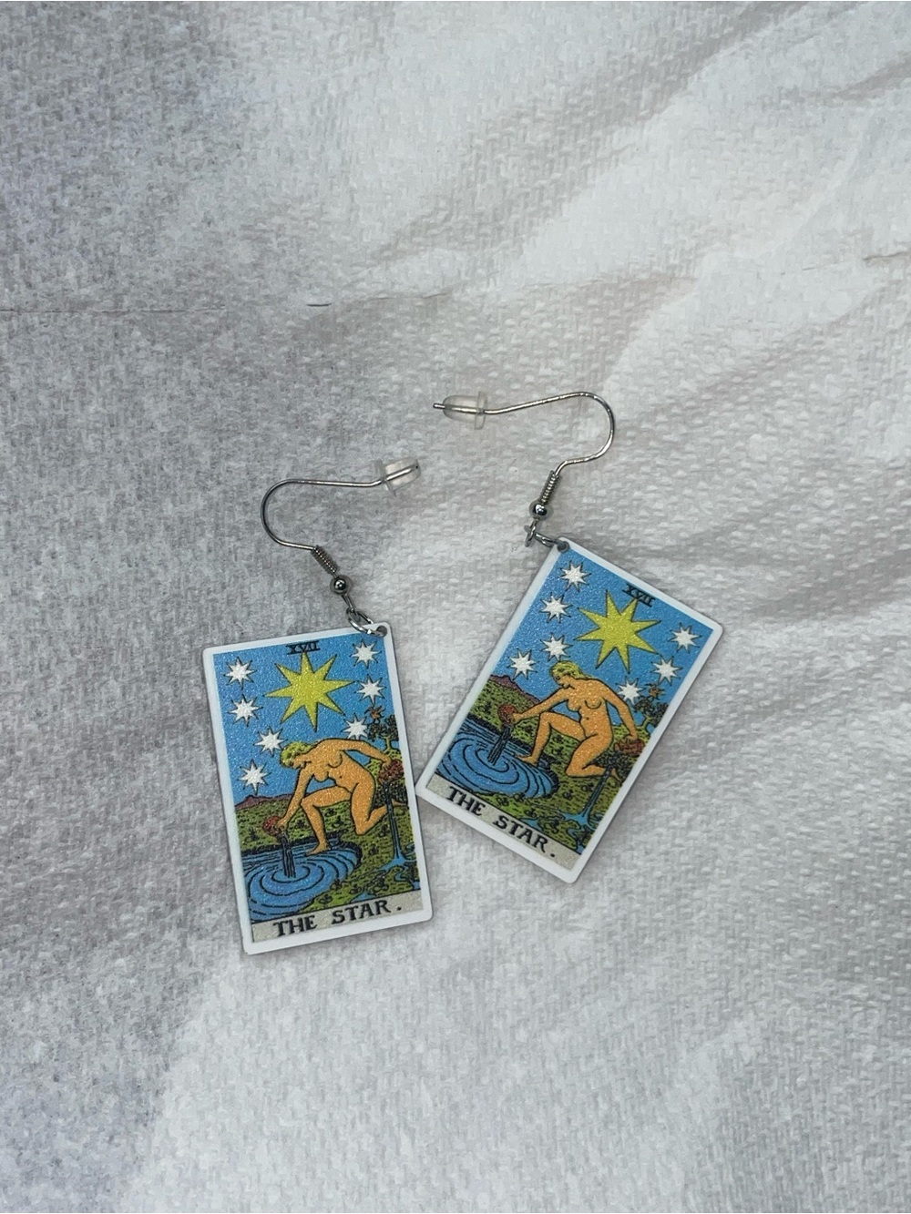 Tarot 'The Star' Astrology Drop Earrings